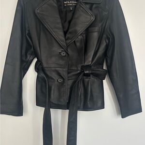 Wilson Women's Classic Black Leather Jacket
